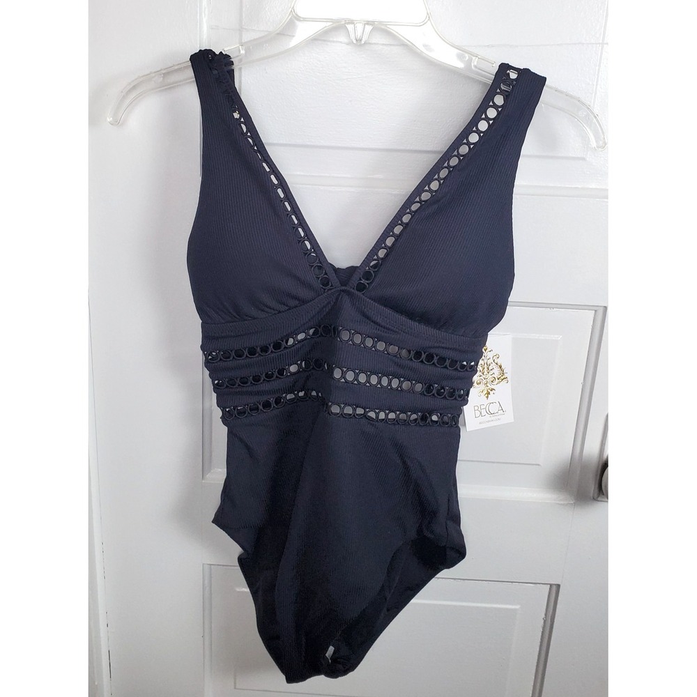 Becca One Piece Black Swimsuit Size Small NWTGS $148